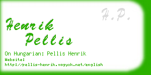 henrik pellis business card